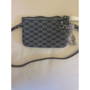 Michael Kors Monogram print waist Fanny bag Blue-New w/tags